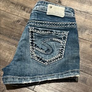 Silver Jeans Light Blue Denim Shorts